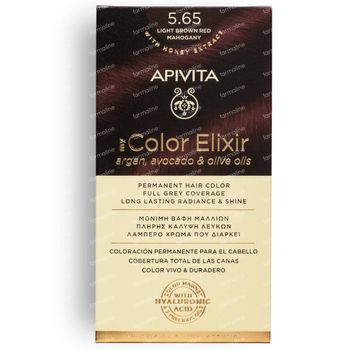 Apivita My Color Elixir Kit 5.65 Light Brown Red Mahogany 50+75 ml