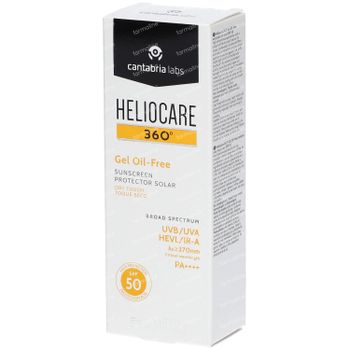 Heliocare 360° Gel Oil-Free SPF50 - Zonnecrème Vette Huid 50 ml