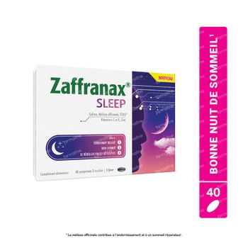 Zaffranax Sleep - Sommeil, Fatigue, Stress 40 comprimés