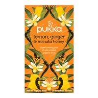 Pukka Herbs Thé Lemon & Ginger & Manuka Honey 20 pièces