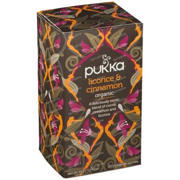 Pukka Herbs Thé Licorice & Cinnamon 20 pièces