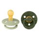 BIBS Fopspeen Latex Sage - Hunter Green 0-6 Maanden 2 stuks