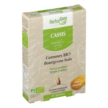HerbalGem Cassis Bio 24 kauwgummies