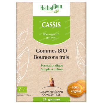 HerbalGem Cassis Bio 24 kauwgummies