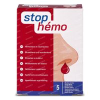 Stop Hémo Steriele Watten 5x4cm 5 stuks