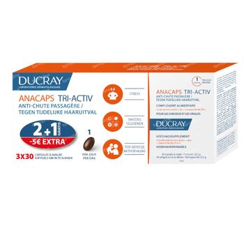 Ducray Anacaps Tri-Activ TRIO 3x30 capsules