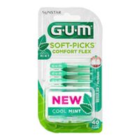 GUM Soft Picks Comfort Flex Mint Medium 40 stuks