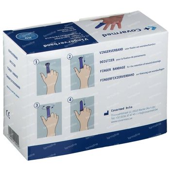 Finger Bob Bandage de Doit Bleu Medium 50 pièces