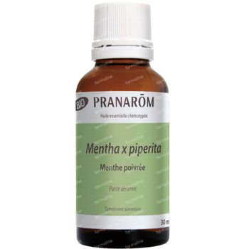 Pranarôm Huile Essentielle Menthe Poivrée Bio 30 ml
