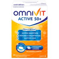 Omnivit Active 50+ 20  comprimés effervescents
