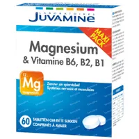 Juvamine Magnesium & Vitamine - B1 Nieuwe Formule 60 hier online bestellen FARMALINE.be