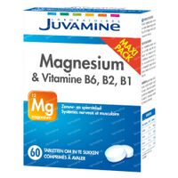 Juvamine Magnesium & Vitamine B6 - B2- B1 Nieuwe Formule 60 tabletten