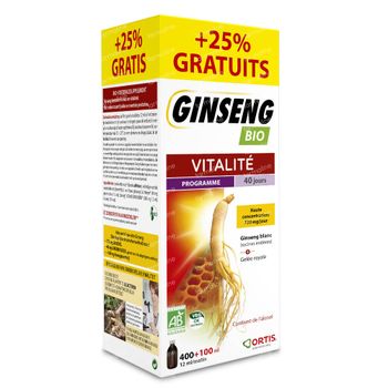 Ortis Ginseng Dynasty Imperial +100ml GRATUITEMENT 400 + 100 ml