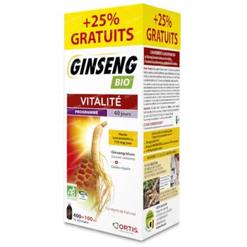 Ortis Ginseng Dynasty Imperial +100ml GRATUITEMENT 400 + 100 ml