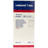 Leukomed T Plus Skin Sensitive 10x25cm 5 pièces