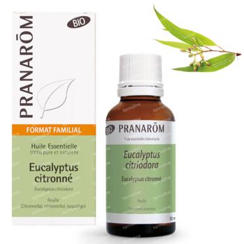 Pranarôm Huile Essentielle Eucalyptus Citronné Bio 30 ml