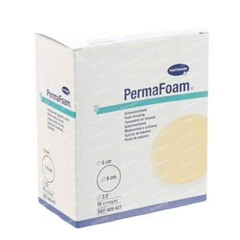 Hartmann Permafoam Classic Pansement en Mousse 6 cm Rond 10 pièces