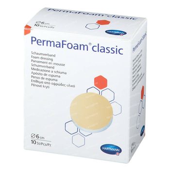 Hartmann Permafoam Classic Pansement en Mousse 6 cm Rond 10 pièces
