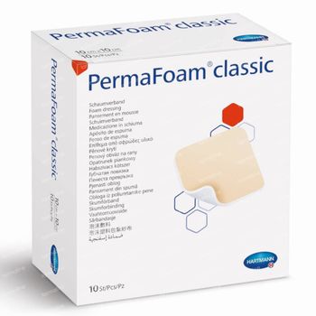 Hartmann Permafoam Classic Pansement en Mousse 10x10cm 10 pièces