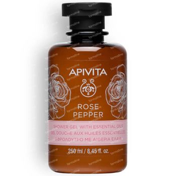 Apivita Rose Pepper Shower Gel with Essential Oils 250 ml