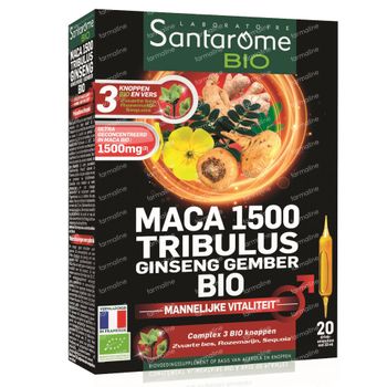 Santarome Maca 1500 Tribulus Bio 20 ampoules