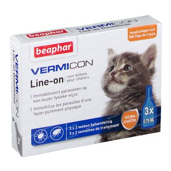  Beaphar® Vermicon Line-On Kitten 3x0.75 ml