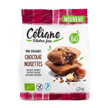 Céliane Mini Brownies Chocolat - Noisettes Bio 170 g