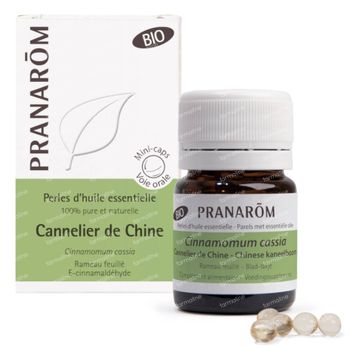 Pranarôm Aromaperles Cannellier de Chine Bio 60 perles