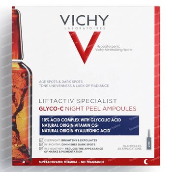 Vichy Liftactiv Specialist Glyco-C Ampoules Peeling Nuit 10x2 ml ampoules