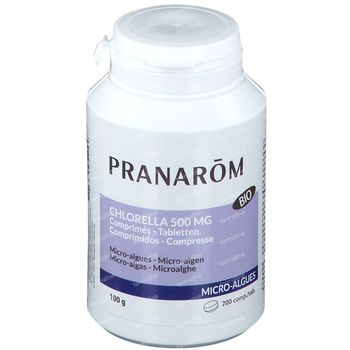 Pranarôm Chlorella 500mg Bio 200 comprimés
