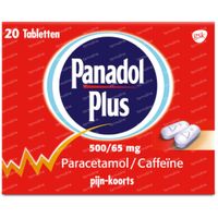 Panadol Plus 500/65mg 20  tabletten