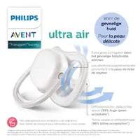 Philips Avent Sucettes Ultra Air New Berry 0-6 Mois Modèle Fille 2 Pièces