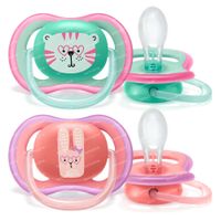 Philips Avent Sucette Ultra Air Girl 18 Mois+ SCF349/15 2 pièces