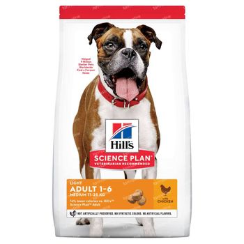 Hill's Science Plan Canine Mature/Adult Medium Hond met Kip Light 2,5 kg