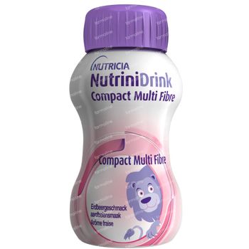 NutriniDrink Compact Multi Fibre Fraise 4x125 ml