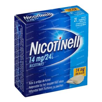 Nicotinell 14mg/24h Pleister voor Transdermaal Gebruik 21 stuks