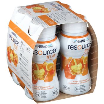 Resource Fruits Orange 4x200 ml
