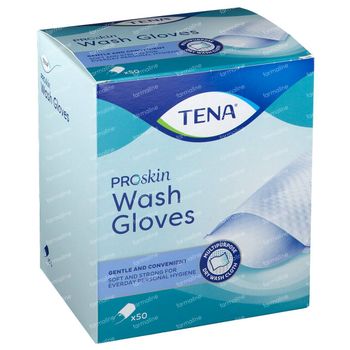 TENA ProSkin Wash Glove Gants de Toilette 50 pièces