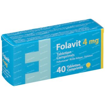 Folavit 4mg Nieuwe Formule 40 tabletten