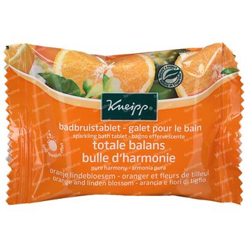 Kneipp Badbruistablet Oranje Lindebloesem 80 g