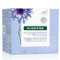 Klorane Smoothing & Soothing Eye Patches with Organic Cornflower & Hyaluronic Acid 7x2 stuks