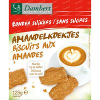 Damhert Biscuits aux Amandes Sans Sucre 125 g