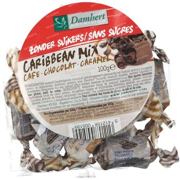 Damhert Carribean Mix Toffees Zonder Suikers 100 g