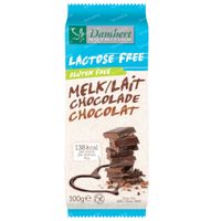 Damhert Lactose Free Chocoladetablet Melk Gluten Free 100 g