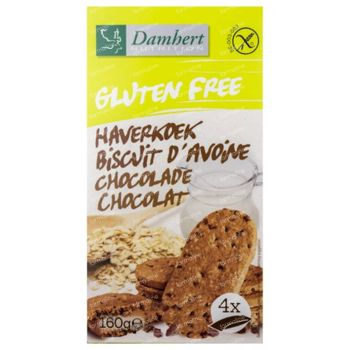 Damhert Gluten Free Cookies d'Avoine Chocolat 160 g