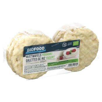 Biofood Rijstwafels Yoghurt Bio 100 g