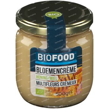 Biofood Bloemencrème Honing Bio 500 g