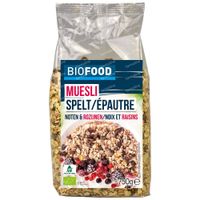 Biofood Spelt Muesli Nuts - Raisins 750 g