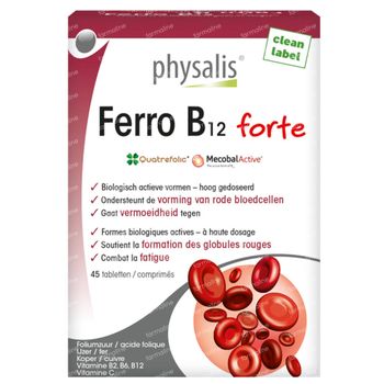 Physalis® Ferro B12 Forte 45 comprimés