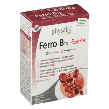 Physalis® Ferro B12 Forte 45 comprimés